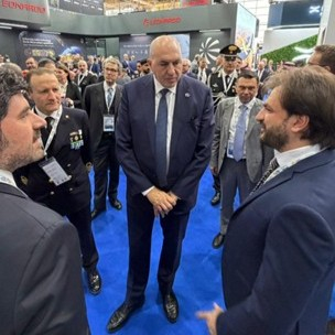MetaSensing Team and the Italian Minister of Defense Guido Crosetto